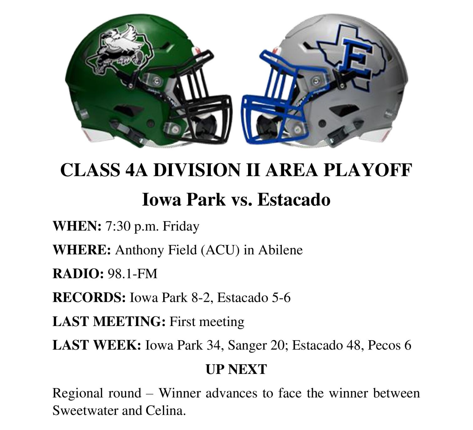 Iowa Park-Estacado breakout